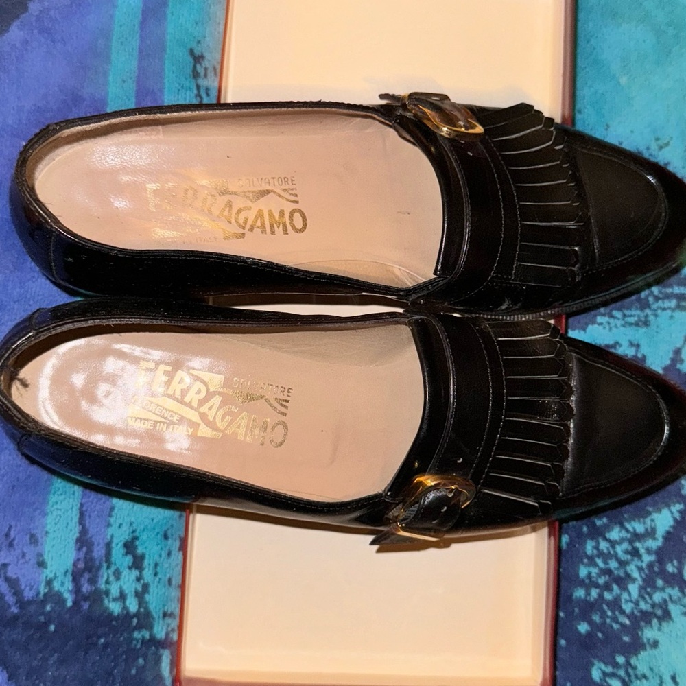 1950s-1960s Salvatore Ferregamo Quaker Oxford Dress Up Shoes
